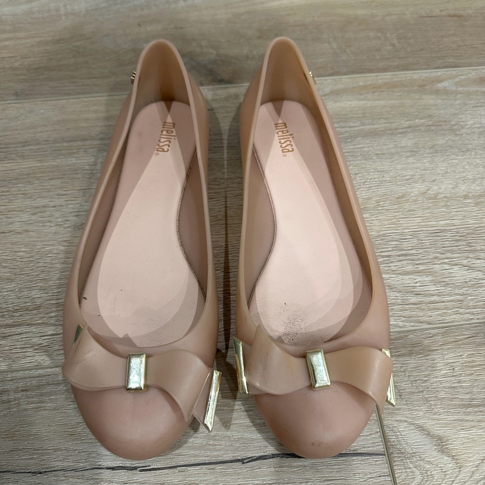 Melissa Women's Nude Bow Flats